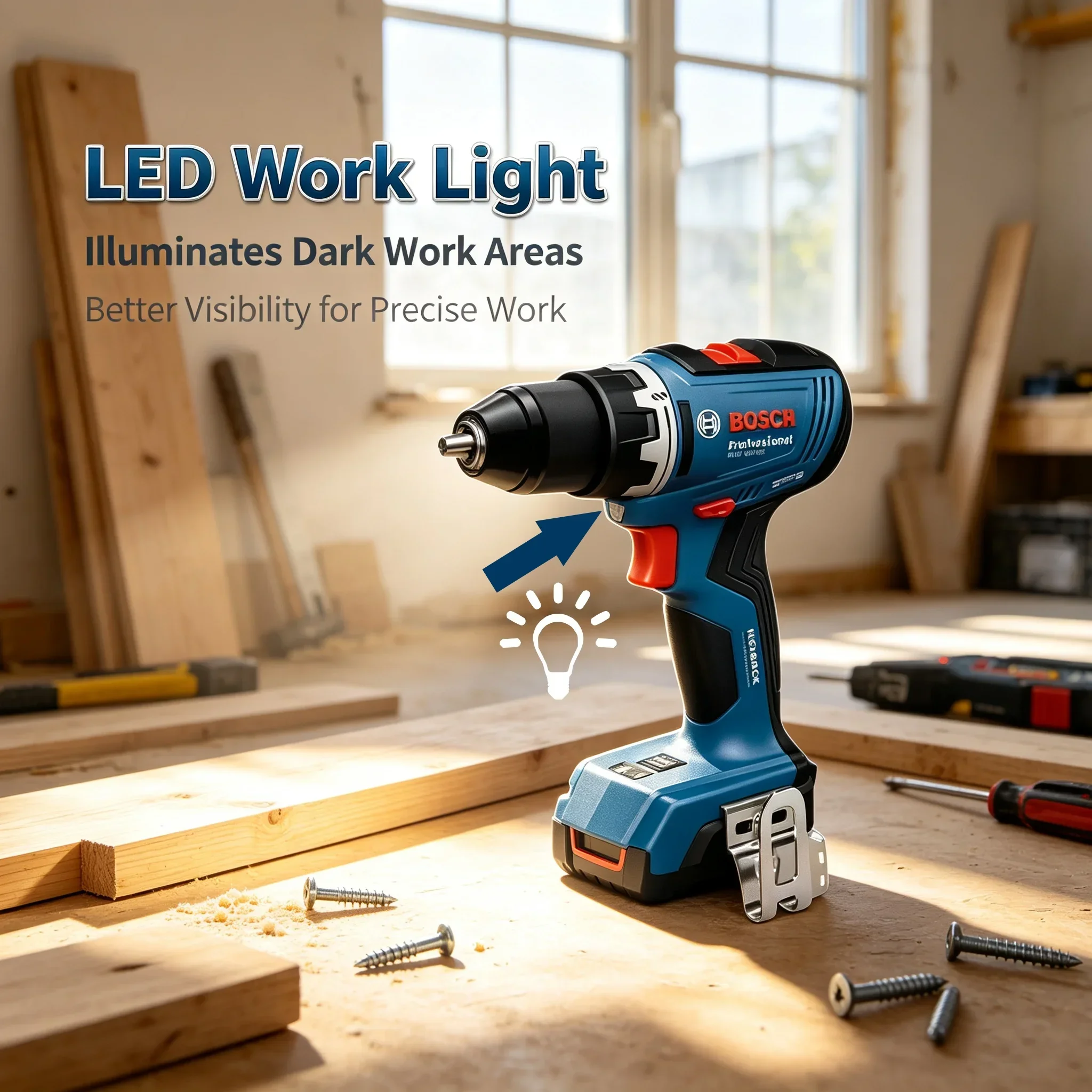 Brushless Cordless Electric Drill 18V - Taladro Inalámbrico Bosch GSR 18V-65 Sin