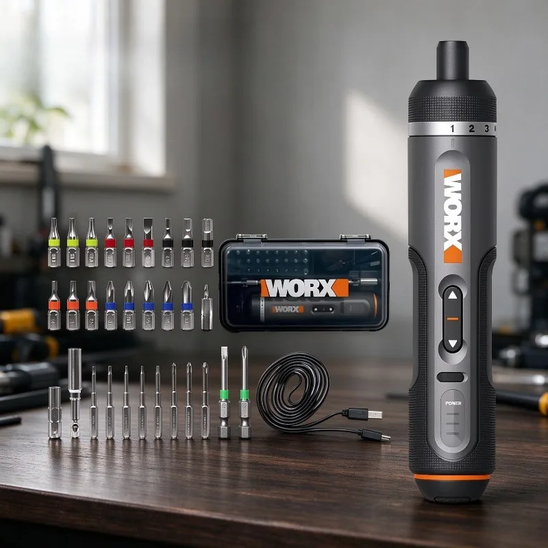Electric Screwdriver Rechargeable Usb - Juego de destornilladores eléctricos WORX WX242,