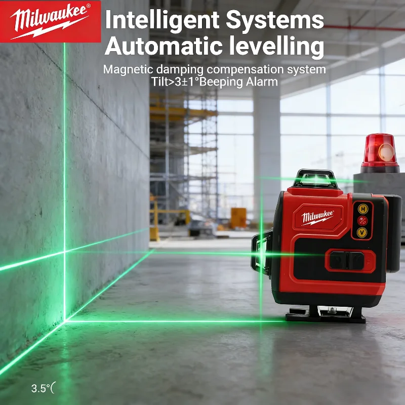 Laser Level 16 Lines 4D Green - Nivel láser de 16 líneas Milwaukee