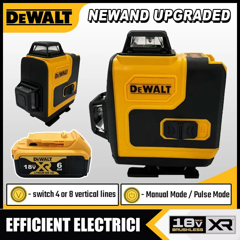 Laser Level 16 Lines 4D Green - Nivel Láser Dewalt 360 Verde, 16