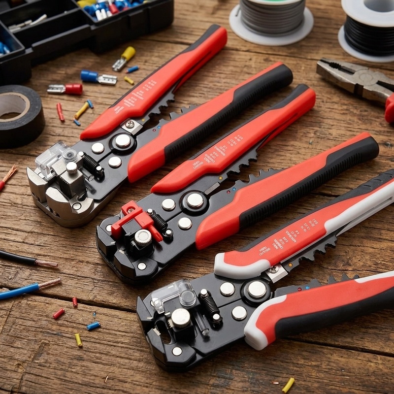 Automatic Wire Stripper Cutter - Alicates Multifuncionales para Electricistas: Pelacables, Cortador