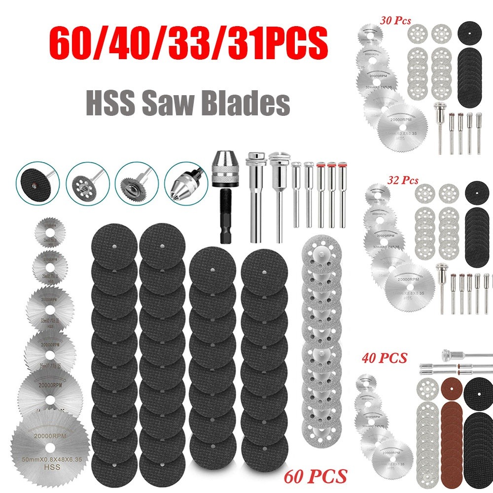 Juego de 60/40/32/30/12/7/6 Di - Cordless Rotary Tool Kit Accessories reseña y precio