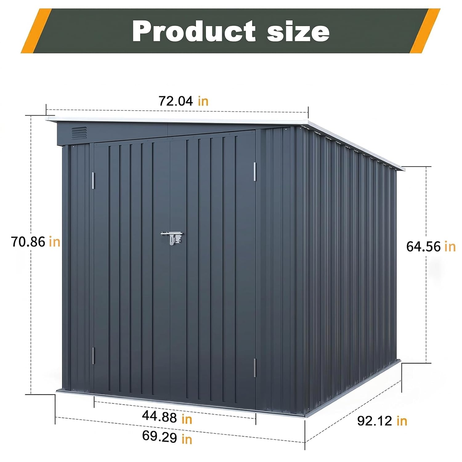 Cobertizo Metálico de 6x8 Pies - Garden Tools reseña y precio