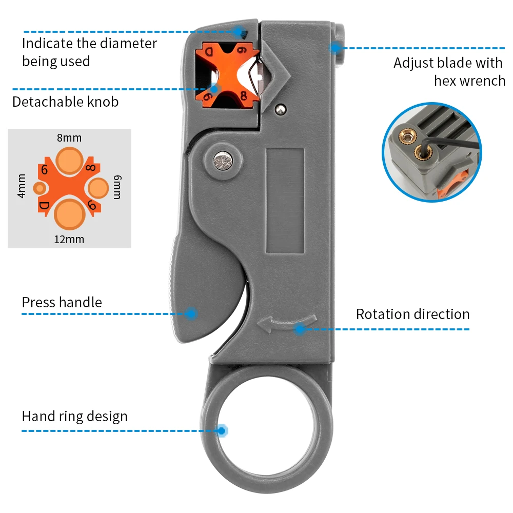 Herramienta rotatoria para pel - Automatic Wire Stripper Cutter reseña y precio