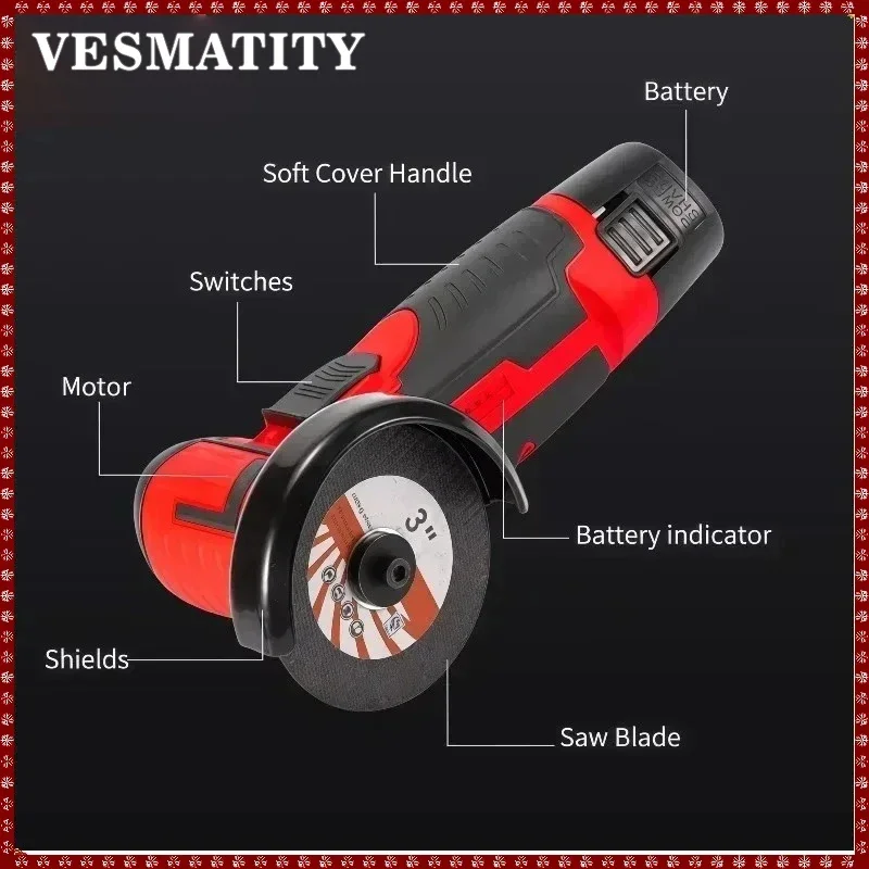Mini Amoladora Angular Micro,  - Brushless Angle Grinder Battery Powered reseña y precio