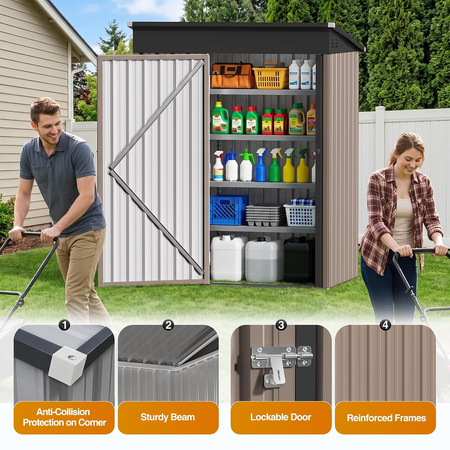 Caseta de Almacenamiento Metál - Garden Tools reseña y precio