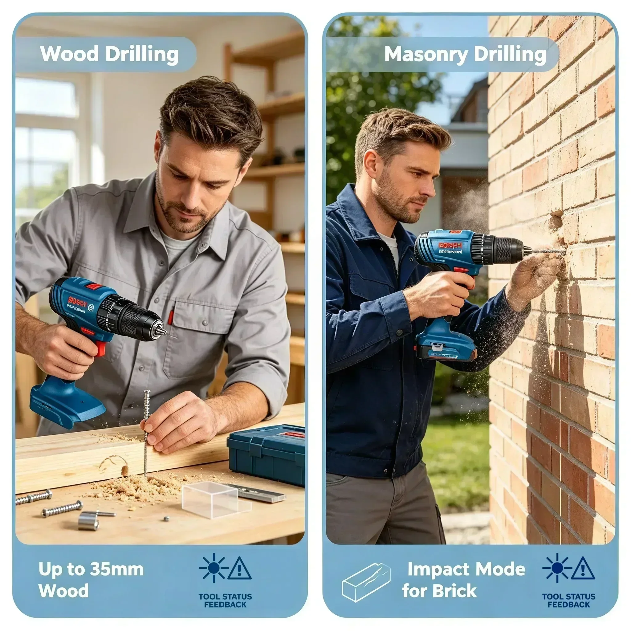 Taladro de impacto inalámbrico - Brushless Cordless Electric Drill 18V reseña y precio