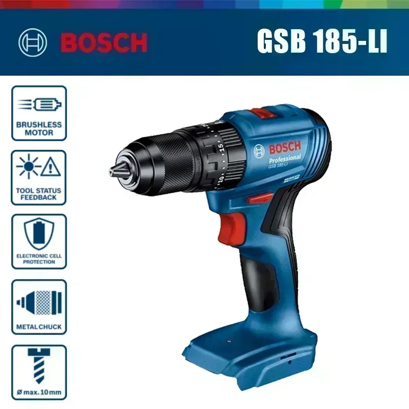 Taladro de impacto inalámbrico - Brushless Cordless Electric Drill 18V reseña y precio