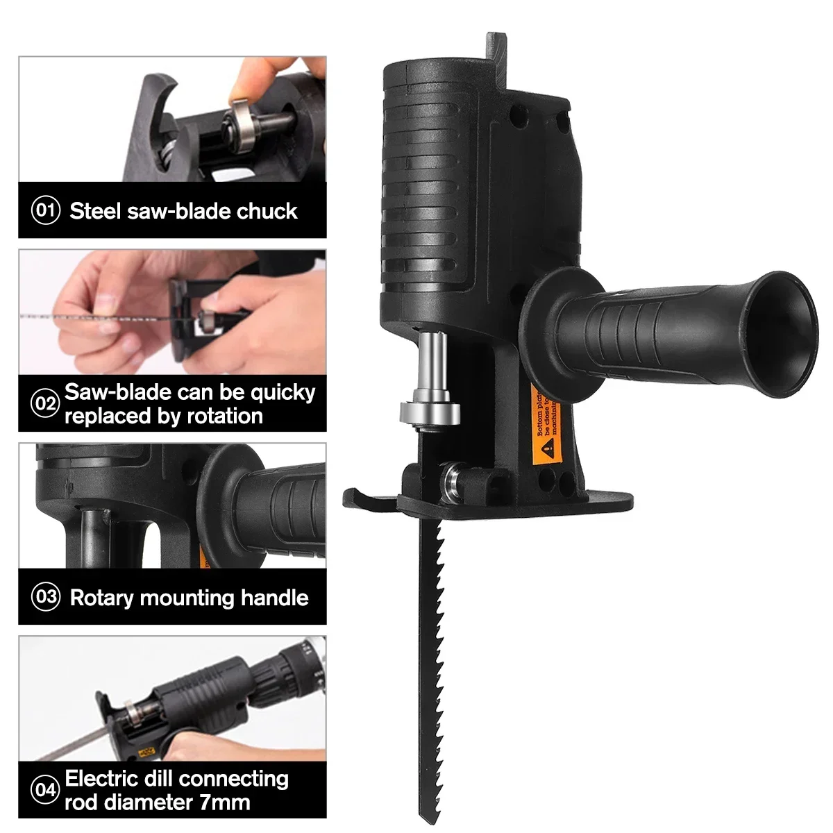 Adaptador de sierra alternativ - Reciprocating Saw Attachment Drill reseña y precio