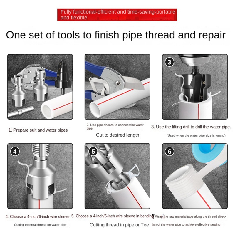 Kit completo de roscado para t - Plumbing reseña y precio