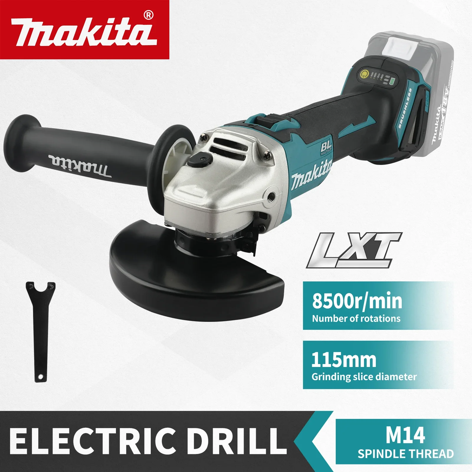 Amoladora angular eléctrica de - Brushless Angle Grinder Battery Powered reseña y precio