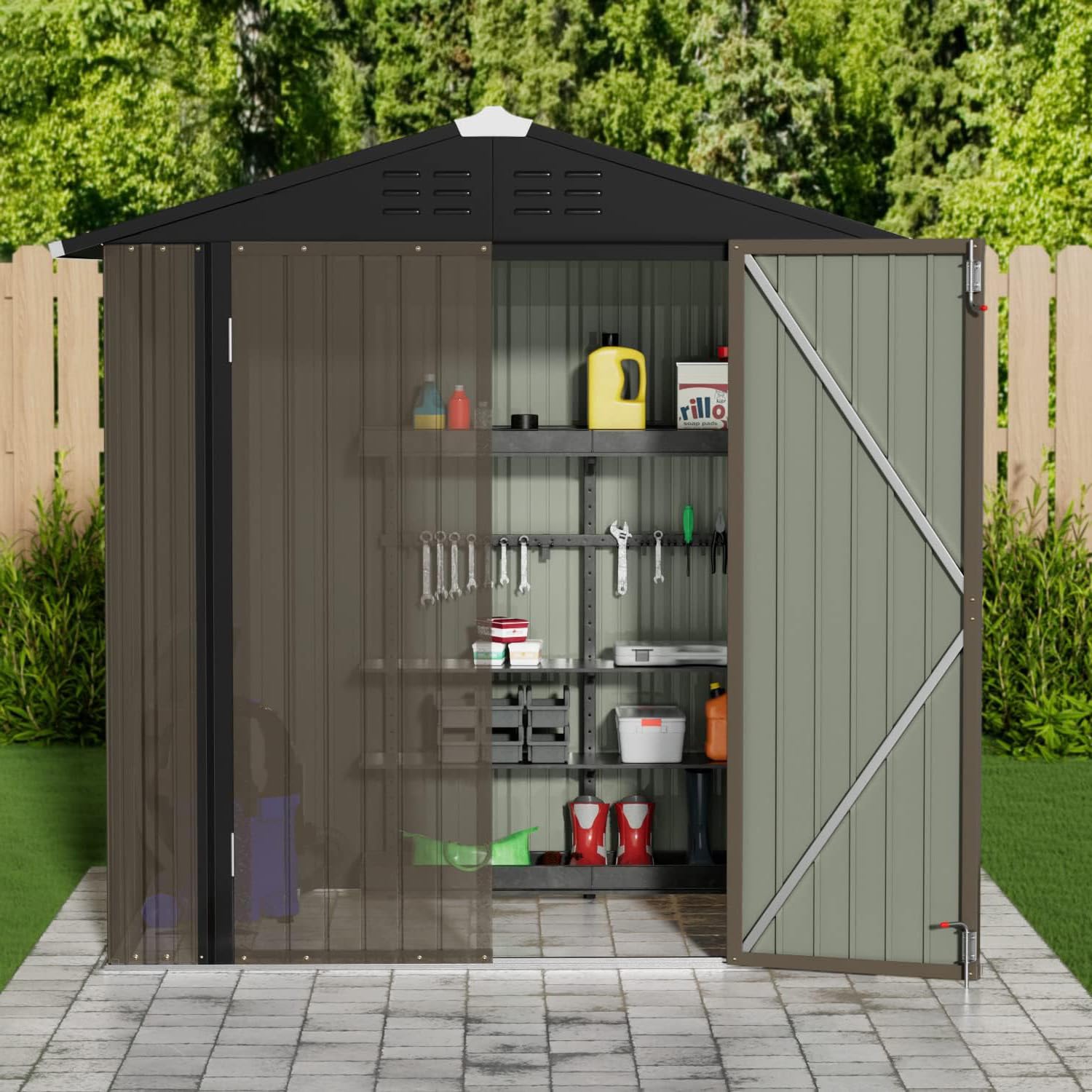 Caseta de Almacenamiento Metál - Garden Tools reseña y precio