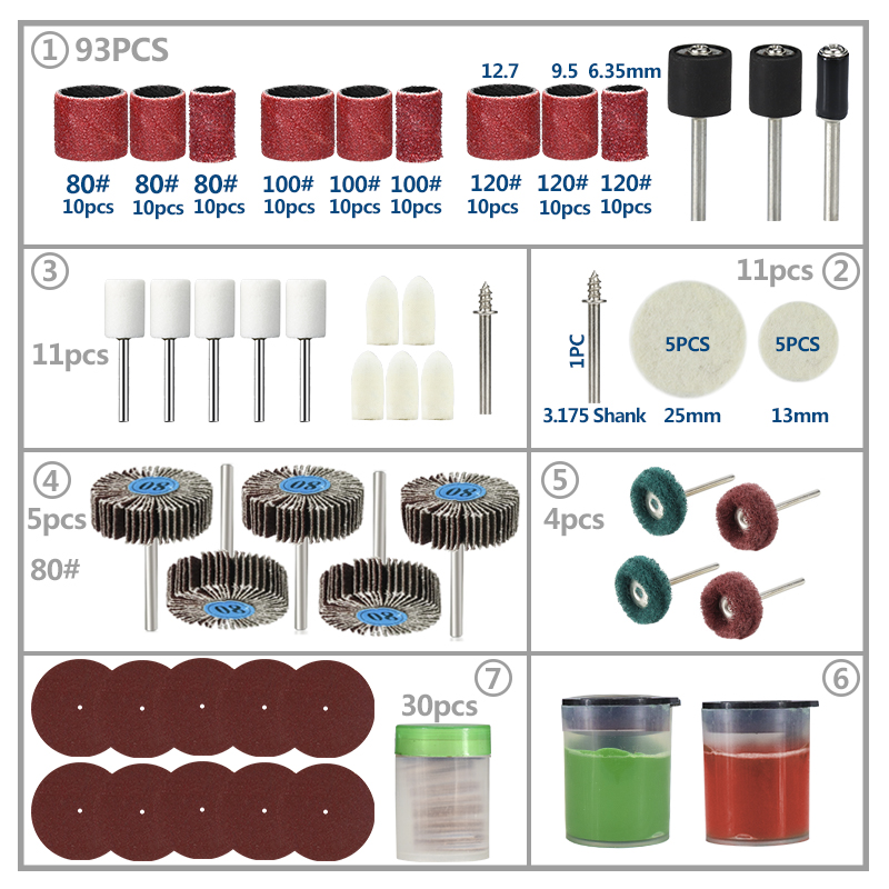 Accesorios de herramientas de  - Cordless Rotary Tool Kit Accessories reseña y precio